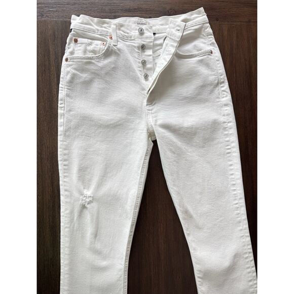Citizens of Humanity Jolene High Rise Button Fly Premium Vintage Jeans White 27 - Picture 1 of 11